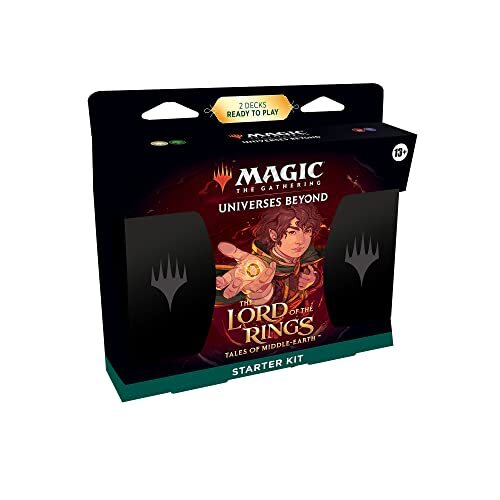 Magic The Gathering Magic: The Gathering The Lord of The Rings: Tales of Middle-Earth Starter Kit - Learn to Play with 2 Ready-to-Play Decks + 2 codes to Play Online (2-Player Card Game) (Engelse versie)