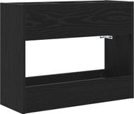 vidaXL - Opslaghaak - & - Rek - Zwart - Eiken - 65 - x - 24 - x - 50 - cm - Bewerkt - hout