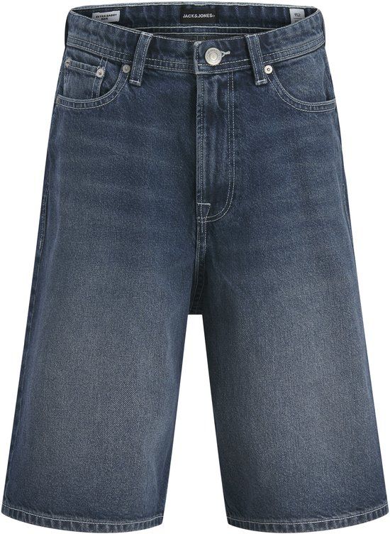 JACK&JONES Jongens Bermuda shorts JJIRON JJORIGINAL SHORTS SQ 138 SN JNR Blauw Denim Katoen Maat 128