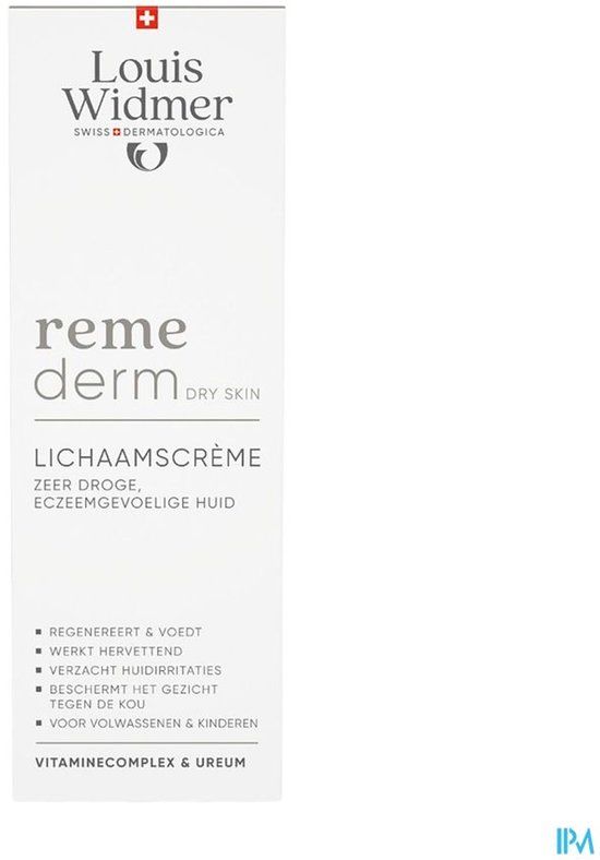 Louis Widmer Remederm Lichaamscrème Zeer Droge Huid 200 ml | Parfum