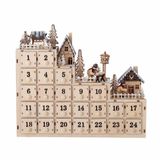 Bloomingville Richie calendrier de l'Avent H 33 x L 38 cm, naturel