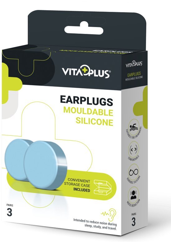 Vitaplus Earplugs Mouldable Silicone 3PR
