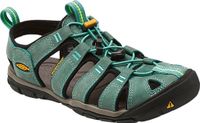 KEEN Clearwater CNX Leather Sandalen Dames, mineral blue/yellow 2019 US 8,5 | EU 39 Trekking & Wandelsandalen