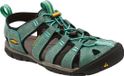 KEEN Clearwater CNX Leather Sandalen Dames, mineral blue/yellow 2019 US 8,5 | EU 39 Trekking & Wandelsandalen