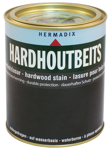 Hermadix Hardhout Beits - 0,75 liter - Zwart Transparant