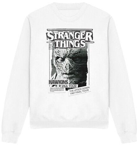 Stranger Things Season 5 - Newspaper Vecna Heren Sweatshirts - wit - L