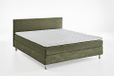 ATLANTIC home collection Boksbed inclusief lattenbodem en H3 binnenveringmatras, hout, olijfgroen, 160 x 200 cm