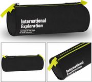 sarcia.eu Explore zwarte etui in de vorm van een tube, met ritssluiting 22x8x8 cm