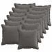 vidaXL - Kussensloop - 12 stuks - HOUTEN - Donkergrijs - 40 x 40 cm - corduroy