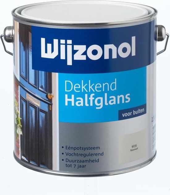 Wijzonol Dekkend Halfglans - 2.5l - 9325 Woudgroen - Zijdeglans - Buiten - Hout