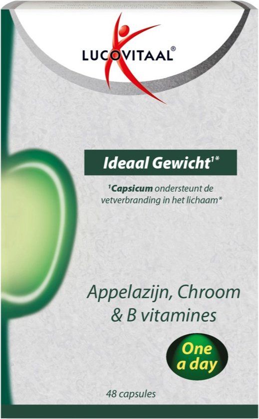 Lucovitaal Appelazijn, Chroom & B vitamines Ideaal Gewicht - 48 capsules
