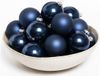 Decoris Boules de Noël - 24 pièces - Bleu foncé - 8 cm - Verre - Brillant et Mat