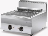 Bartscher Bakplaat - Elektrisch - Rooster met 2 Grillzones - 80x65x h 30cm - 400V/8 16kW