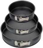 Zenker Set van 3 ronde springvormen Black Metallic
