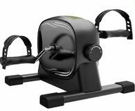 Heldenwerk Stoelfiets voor Armen en Benen – Compacte Mini Hometrainer voor Thuis – Met Weerstand en Trainingsdisplay – Inclusief Antislipmat en Bevestigingsriem – Zwart – 40 x 35 x 30 cm
