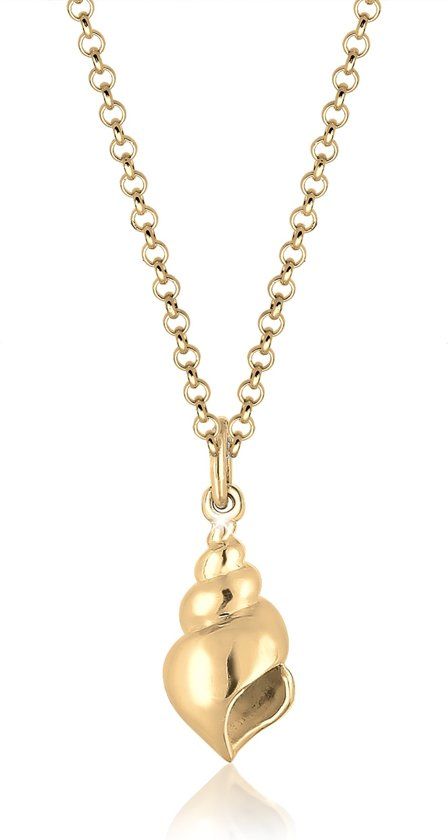 Elli Halsketting Mossel Hanger Vakantie Zee 925 Zilver verguld - 4050878561635