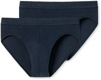 SCHIESSER - Slip - Jongens - Nachtblauw - Katoen/Elastaan - 2 stuks - Maat 152