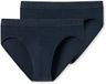 SCHIESSER - Slip - Jongens - Nachtblauw - Katoen/Elastaan - 2 stuks - Maat 152