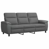 vidaXL Bank Donkergrijs 214 x 90 x 95 cm Stof