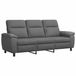 vidaXL Bank Donkergrijs 214 x 90 x 95 cm Stof