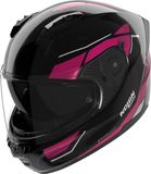 Nolan N60-6 Sincrono Helm - Zwart/felroze