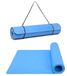 G5 HT SPORT Yogamat met draaggreep van EVA, 160 x 50 cm, dikte 0,8 cm, gymnastiekmat, fitnessmat, lichtblauw