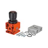 RIEGLER 101538-B-931 Regeleenheid (regelaar + adapter + bevestigingsonderdelen) voor Booster G3/8, 1 stuk