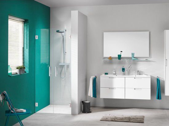 Sealskin I AM Pendeldeuren 90x200cm - Roestvrij staal - Helder glas met antikalk