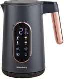 Klausberg KB-7892 Bouilloire électrique - 1,7L - Noir/Or Rose - Commande LED - 13 températures - 2200W