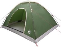 vidaXL 6-persoons Tunneltent Groen Polyester 185T met PU-coating