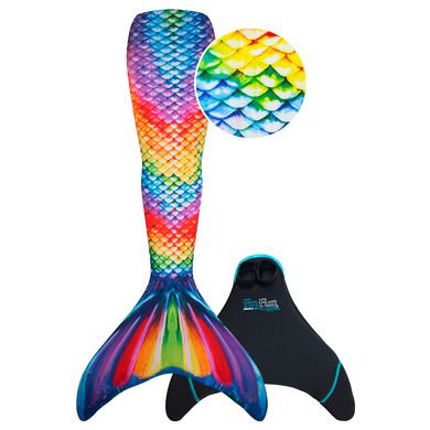 XTREM Toys and Sports - FIN FUN Zeemeermin Mermaidens Original maat L, Rainbow Reef - EAN: 0811232034929