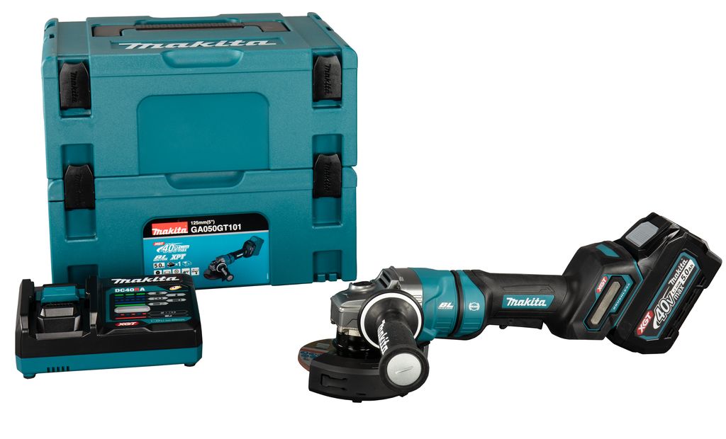 Makita GA050GT101 Haakse Slijper Set - 36V - 125mm - Mbox