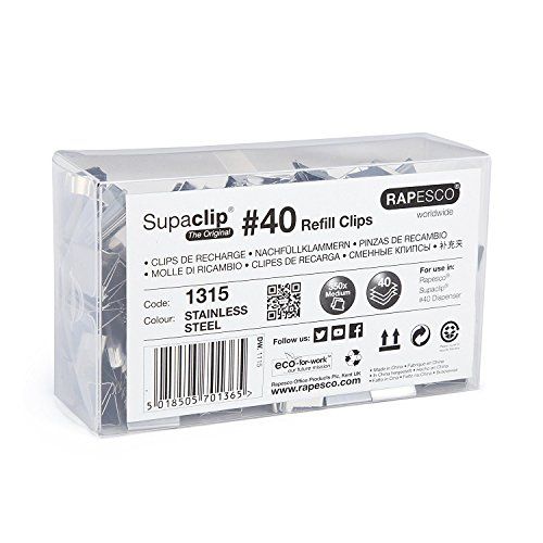 Rapesco Supaclip 40 - Reserveklemmen - 350 stuks