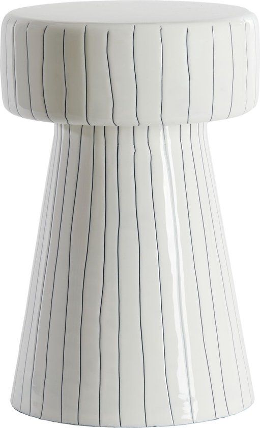 Light & Living Bijzettafel Dakwa - Wit - Ø29cm