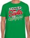 Bellatio Decorations Foute Kersttrui t-shirt - Why santa has a naughty list - groen - voor heren - kerstkleding / kerst outfit S
