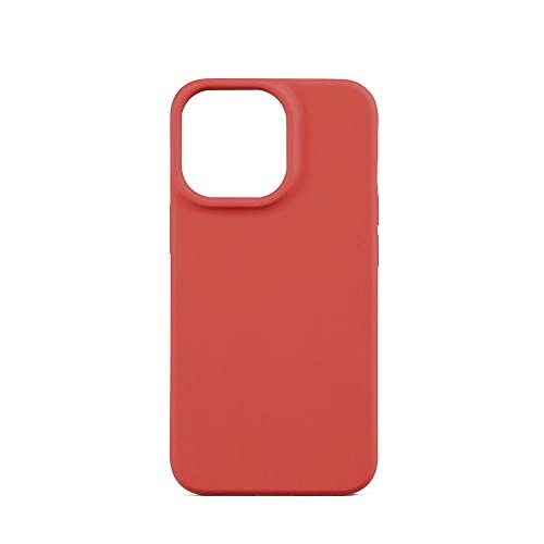 aiino italian ideas aiino Eco beschermhoes voor iPhone 14 Pro, 100% gerecycled kunststof voor iPhone 14 Pro, milieuvriendelijk, krasbestendig, slank profiel, beschermt apparaat en planeten, rood