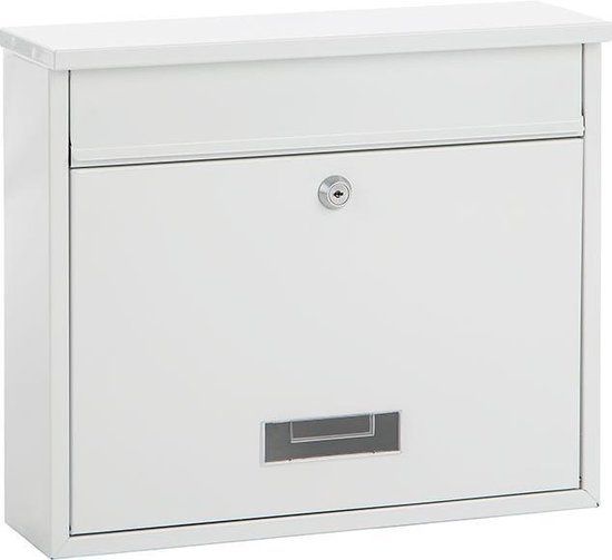 Practo Garden Oxford - Wandbrievenbus - Wit - 31x36x10 cm - Metaal