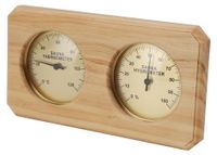 Merkloos Houten Saunathermometer en Hygrometer voor Nauwkeurige Metingen