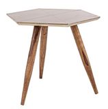 Bizzotto Gaspard bijzettafel, hout, bruin, 50 x 50 x 50 cm