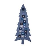 Pajoma 14774 Adventskalender "Tree", L 56 x H 133 cm, Blau