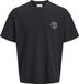 JACK&JONES JORCHAMBERI TYPO TEE SS CN Heren T-shirts L Katoen Zwart