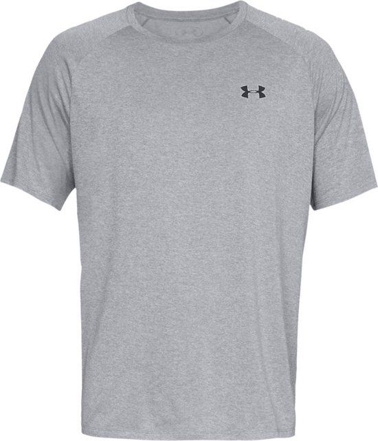 Under Armour UA Tech 2.0 Short Sleeve Tee Heren Sportshirt - Grijs - Maat XL