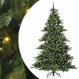 vidaXL Kunstmatige Hinged Kerstboom Groen 210 cm PVC en Staal