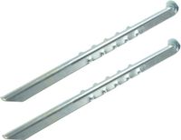 ProPlus Grondpennen van metaal - 40 cm - 2 stuks - Zilver