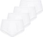 Mey Heren slip / onderbroek 4 pack Noblesse Wit Katoen Maat L