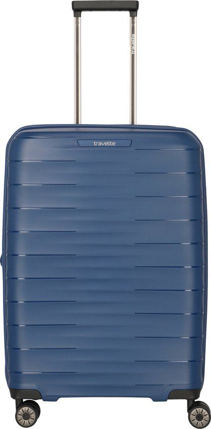 Travelite Mooby 4 Wiel Trolley M Expandable Blue