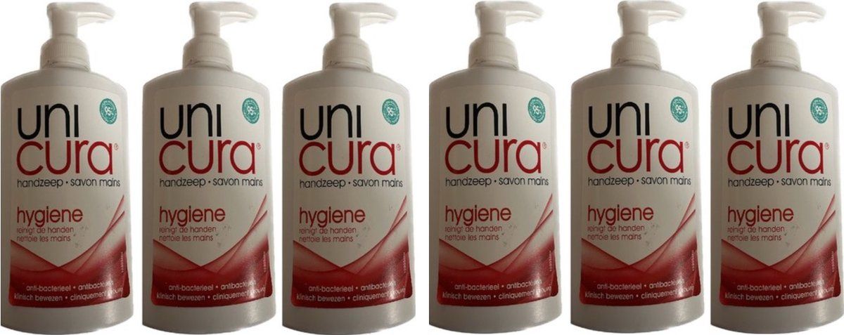 Unicura Zeep Vloeibaar Pomp Hygiene 250ml - 6 stuks