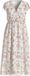 VILA Viemma S/S V-hals midi-jurk Cloud Dancer