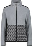 CMP Arctische zip-up fleece dames grijs mel. S