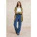 River Woods Cardigan long à encolure en V à pois vert olive